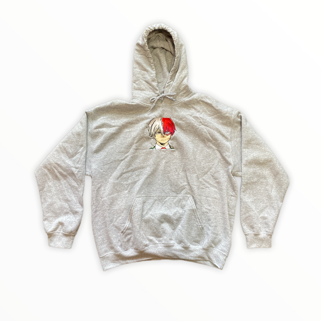 Embroidered Todoroki Hooded Sweatshirt