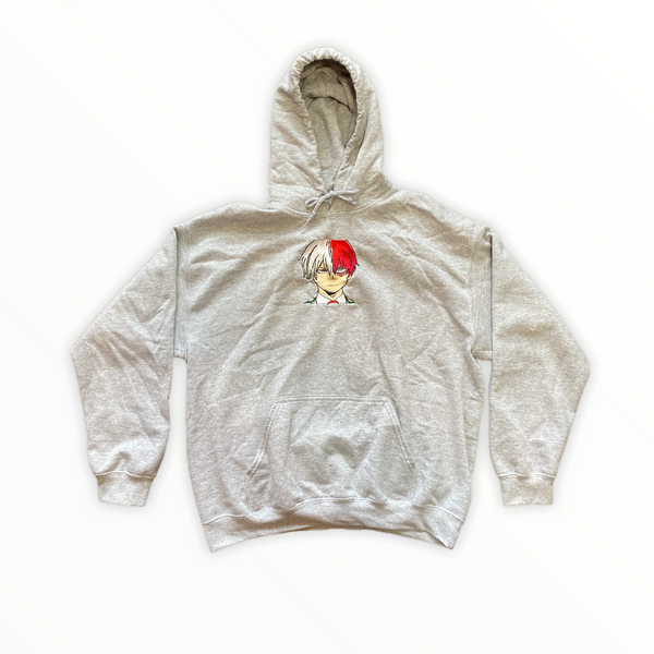 Embroidered Todoroki Hooded Sweatshirt