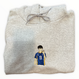 Embroidered Haikyuu Tobio Hooded Sweatshirt