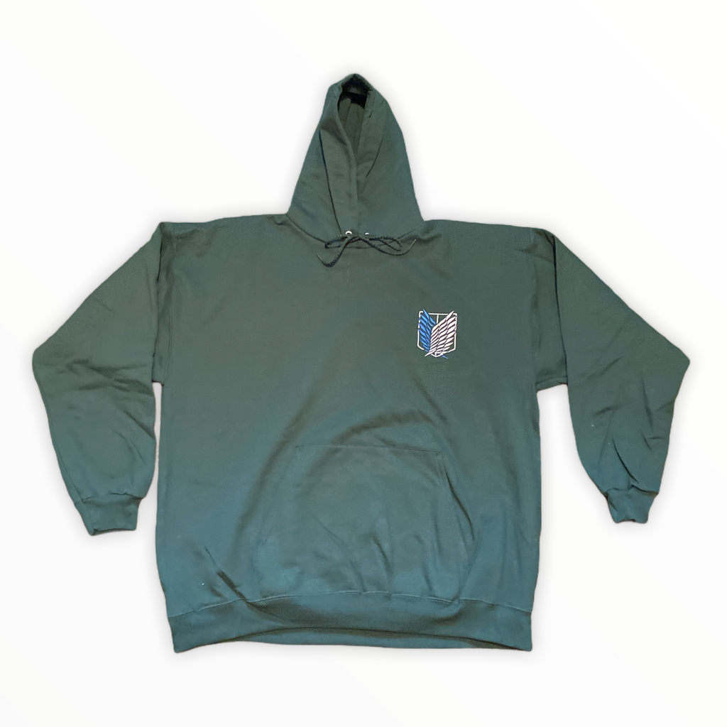 Embroidered AOT Scout Regiment Hooded Sweatshirt