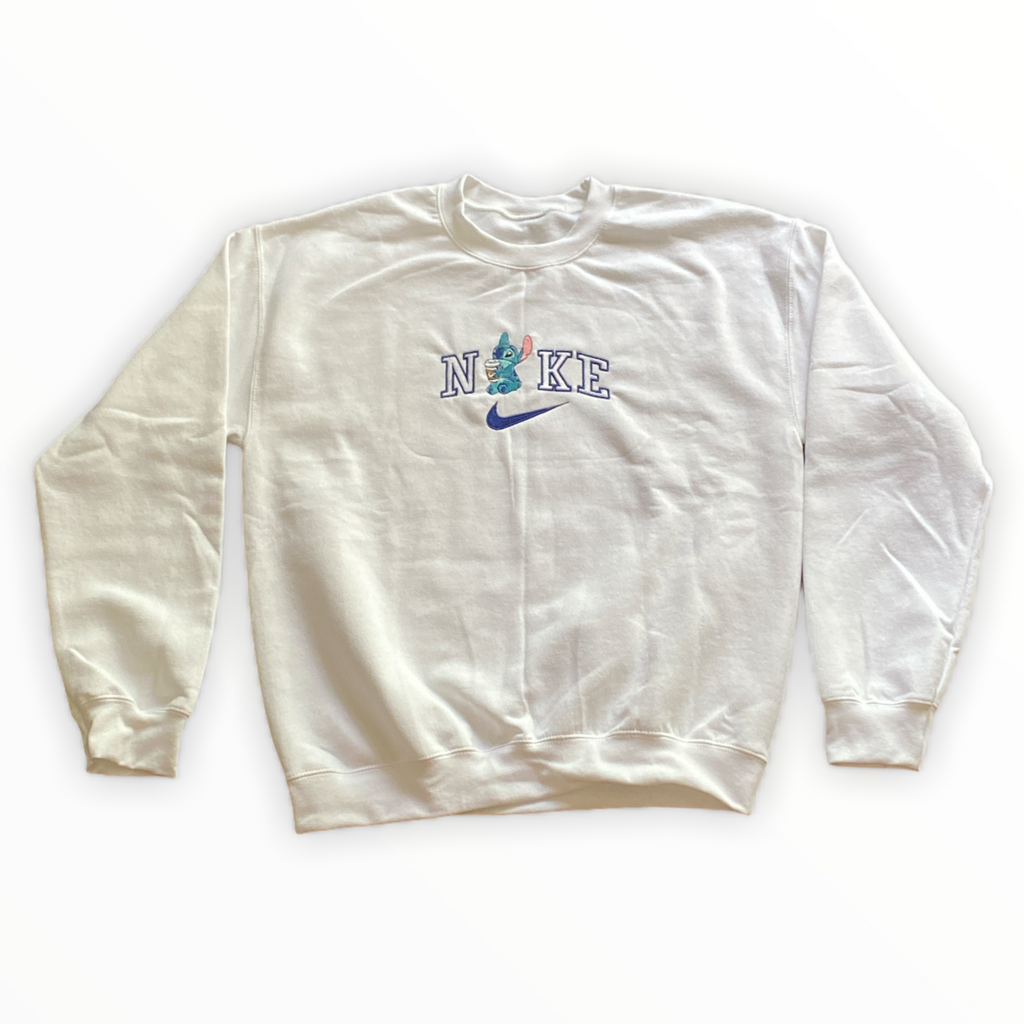 Embroidered Stitch Logo Crewneck Sweatshirt