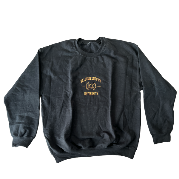 Custom Embroidered Halloween Town Crewneck Sweatshirt