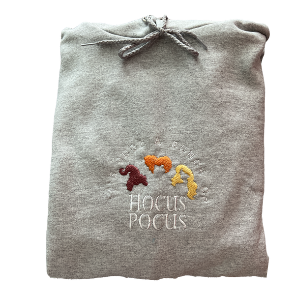 Custom Embroidered 3 Witches Hooded Sweatshirt