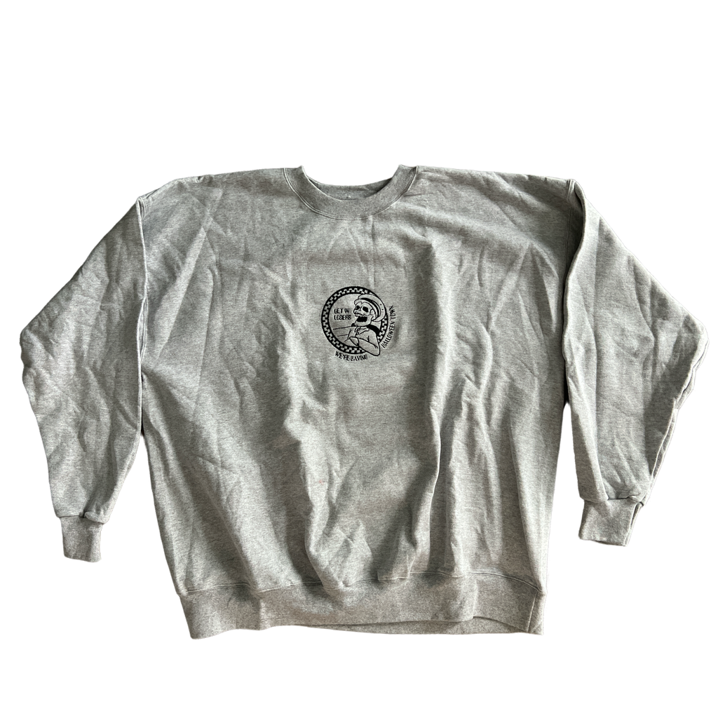 Custom Embroidered Get In Loser Crewneck Sweatshirt