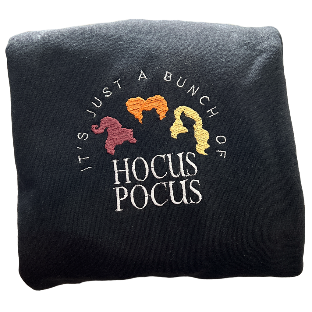 Custom Embroidered 3 Witches Crewneck Sweatshirt