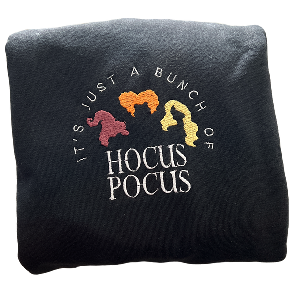 Custom Embroidered 3 Witches Crewneck Sweatshirt