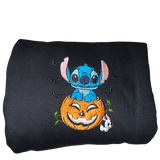 Custom Embroidered Stitch In Pumpkin Crewneck Sweatshirt