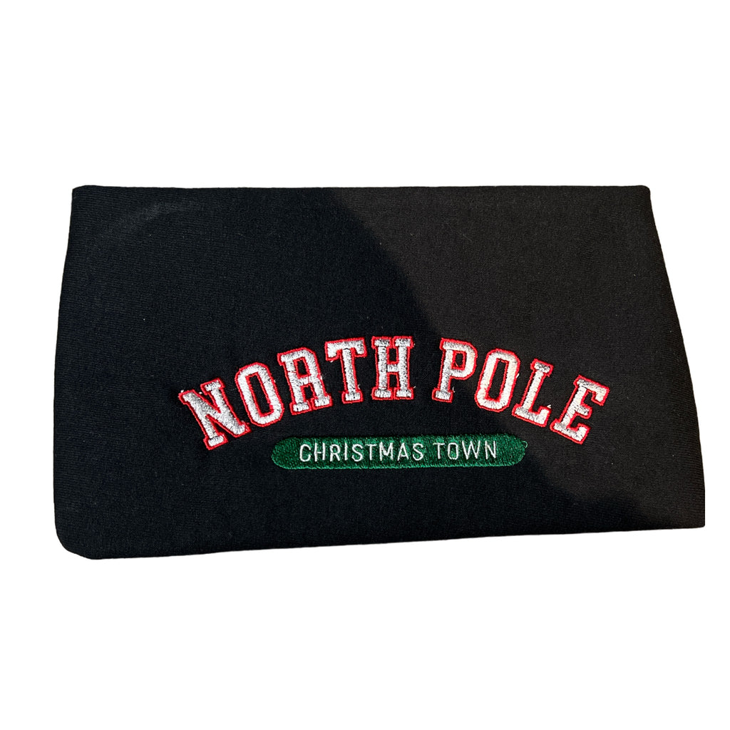 Custom Embroidered North Pole Crewneck Sweatshirt