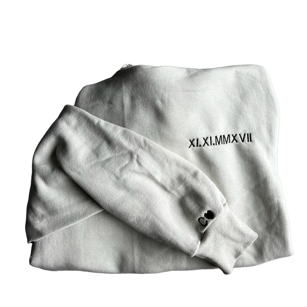 Roman Numeral & Initial Crewneck Sweatshirt