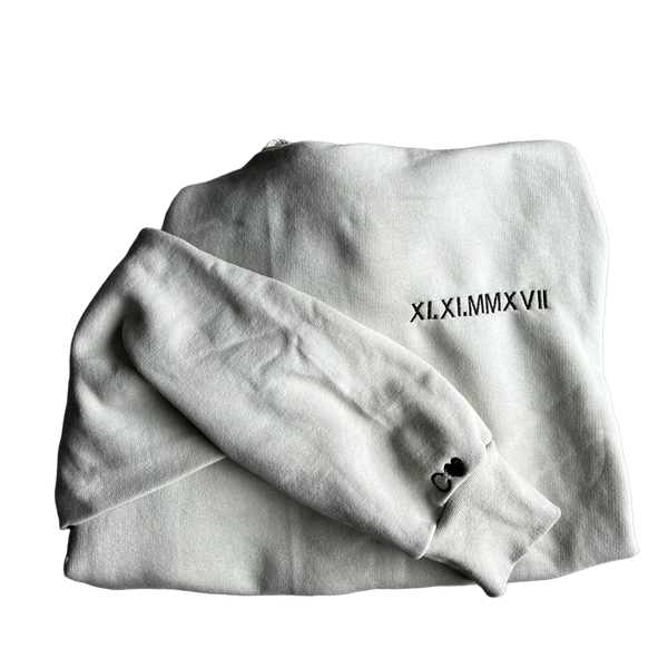 Roman Numeral & Initial Crewneck Sweatshirt