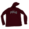 Thrifted Polo Pull Over Hooded Sweatshirt