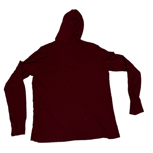 Thrifted Polo Pull Over Hooded Sweatshirt