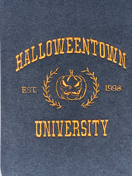 Custom Embroidered Halloween Town Crewneck Sweatshirt