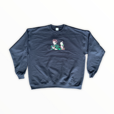 Embroidered Itachi Uchiha Crewneck Sweatshirt