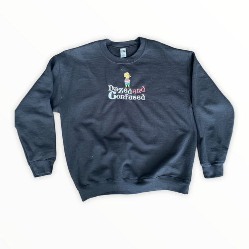 Embroidered Dazed & Confused Lisa Crewneck Sweatshirt