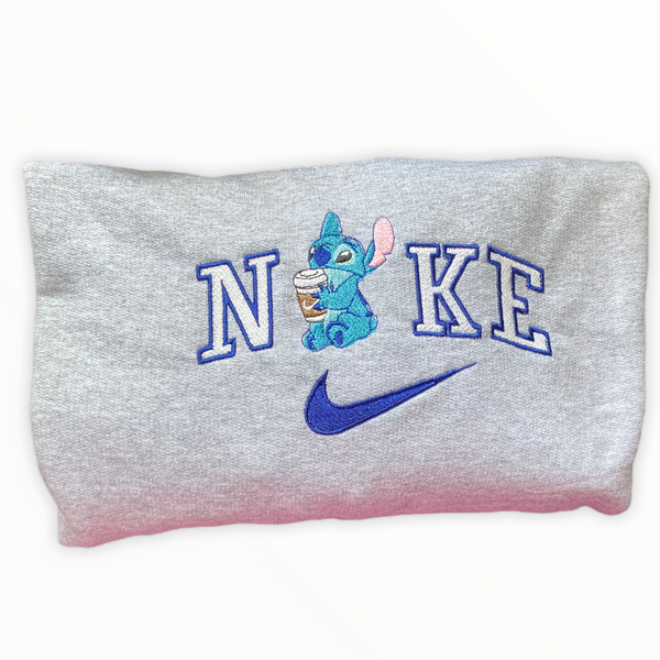 Embroidered Stitch Logo Crewneck Sweatshirt