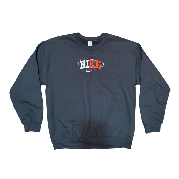 Embroidered Angel & Devil Logo Sweatshirt