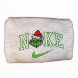 Embroidered Grinch Logo Hooded Sweatshirt