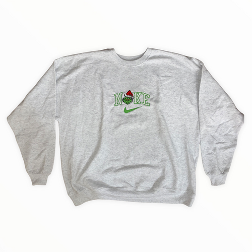 Embroidered Grinch Logo Crewneck Sweatshirt