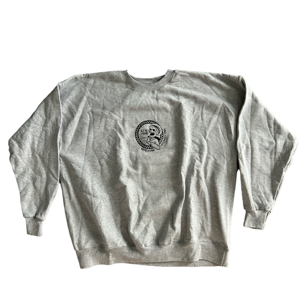 Custom Embroidered Get In Loser Crewneck Sweatshirt